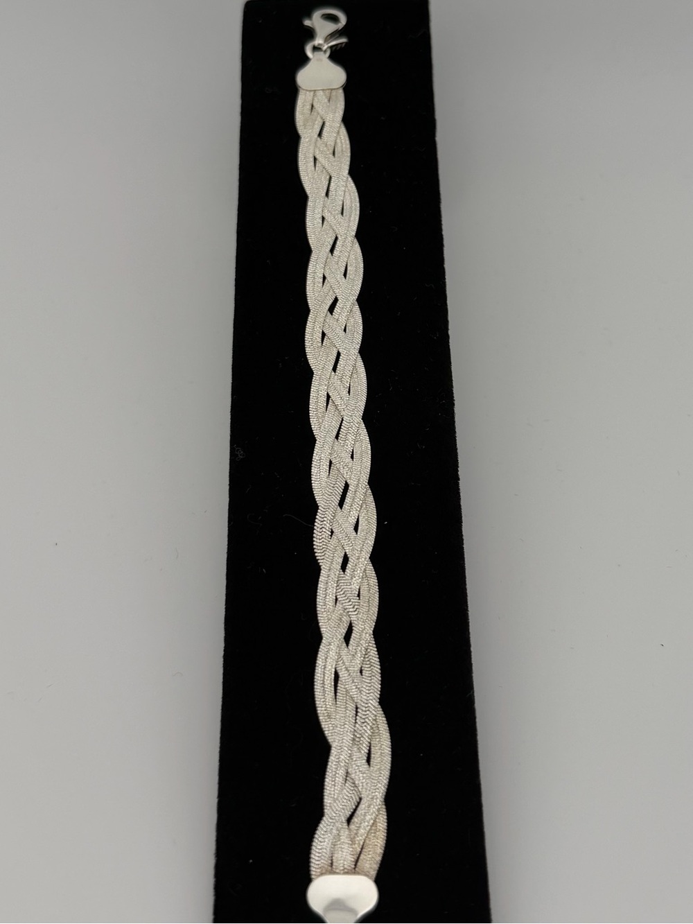 UltraFine Silver Braided Reversible Bracelet 7 1/4” QVC